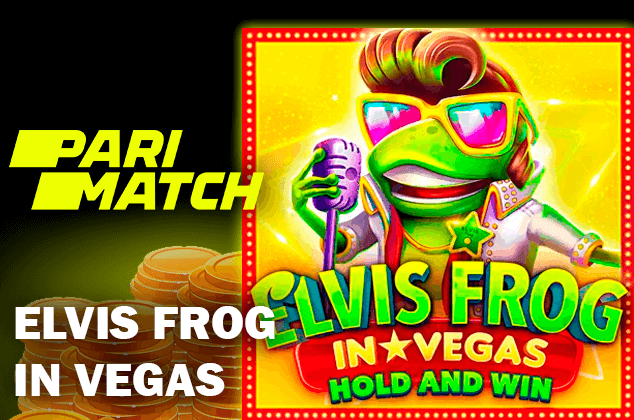 Logo gry Elvis Frog in Vegas i logo casino