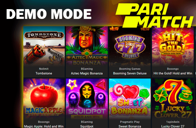 Zrzut ekranu z grami na stronie kasyna Pari Match i logo casino