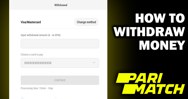 Formularz wypłaty w parimatch