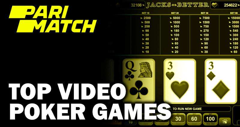 Popularna gra slotowa Video Poker w parimatch