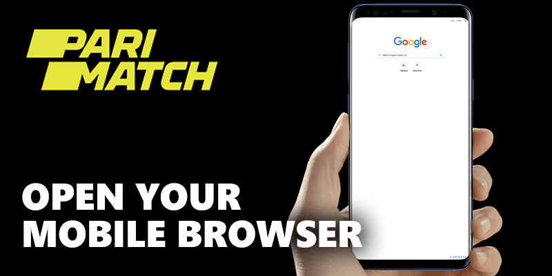 przeglądarka Chrome w telefonie komórkowym dla Pari Match