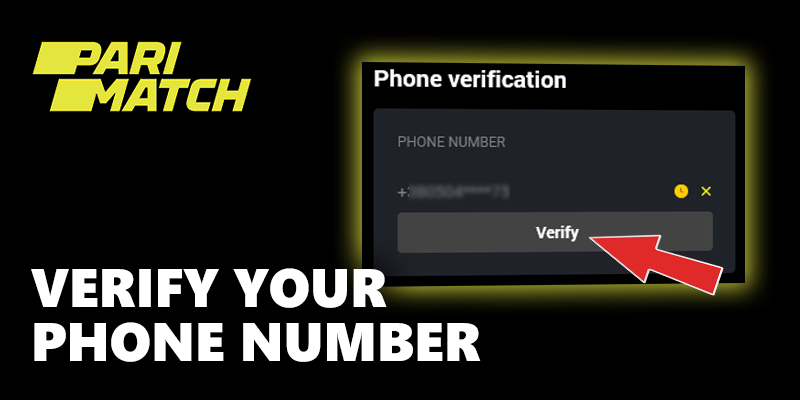 zweryfikuj swój numer telefonu w Parimatch